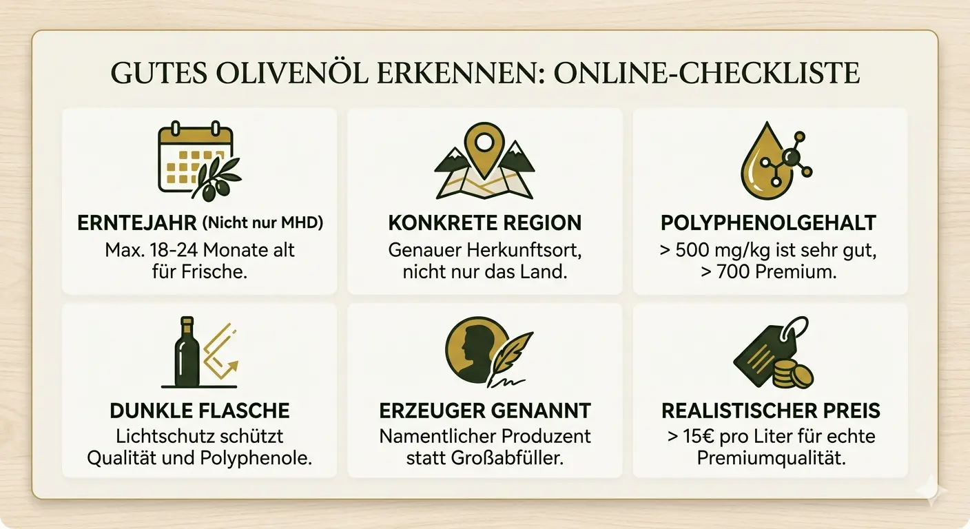 Olivenöl online kaufen – worauf du wirklich achten musst