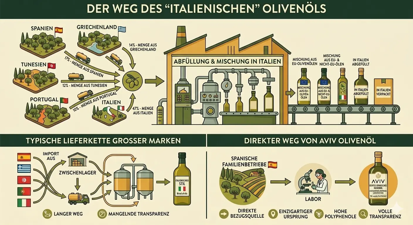 Italienisches Olivenöl – Herkunft und was wirklich in der Flasche ist