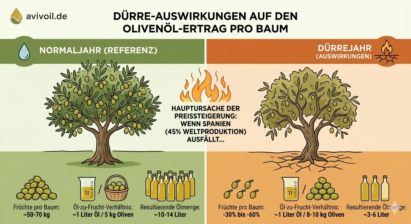 Dürre in Spanien und der Olivenölpreis – wie das Wetter den Markt bewegt