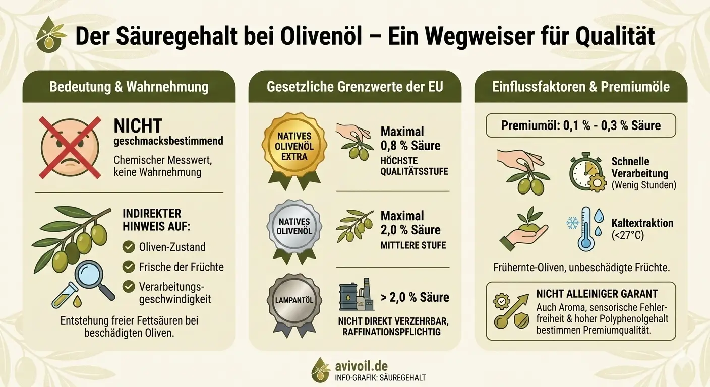 Säuregehalt Olivenöl – was der Wert wirklich bedeutet