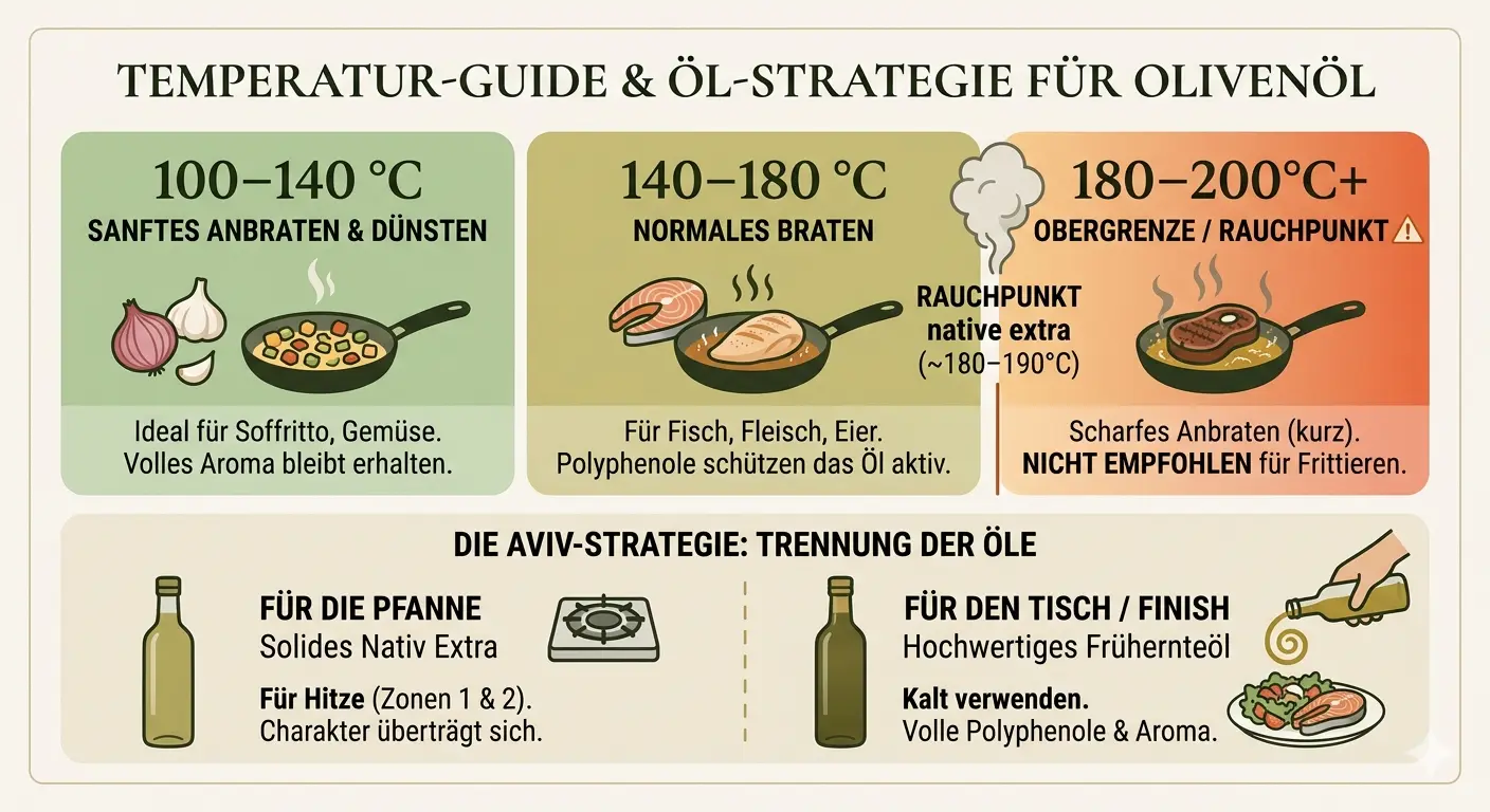 Braten mit Olivenöl – was wirklich stimmt und wie es richtig geht