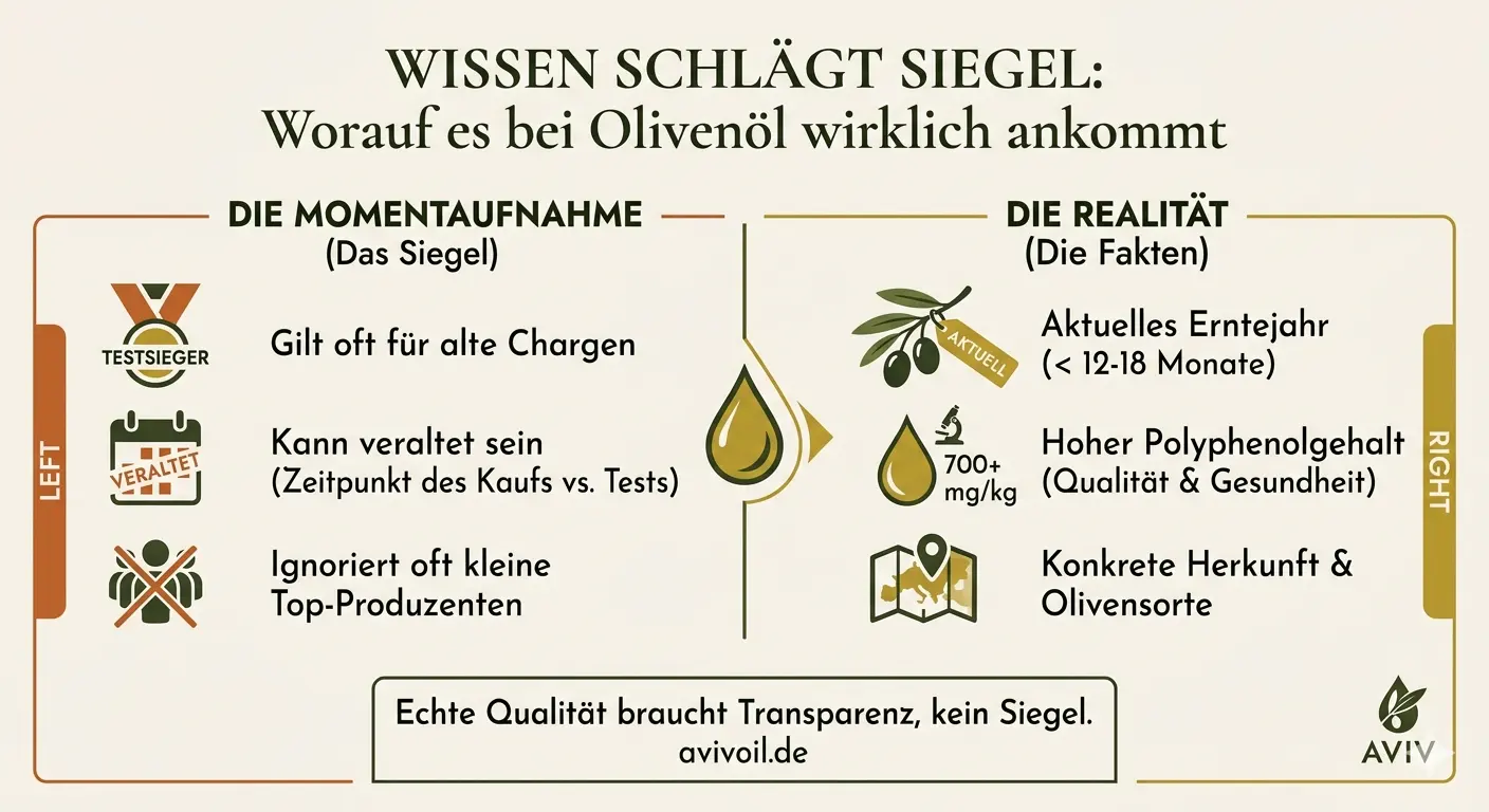 Olivenöl Testsieger – was die Bewertungen wirklich bedeuten
