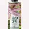 Frontalansicht der Tropicual de Vega 500ml Dose. Das Etikett zeigt die Aufschrift 'Aceite de Oliva Virgen Extra Ecológico' und ein auffälliges florales Design mit einem Frosch-Motiv.