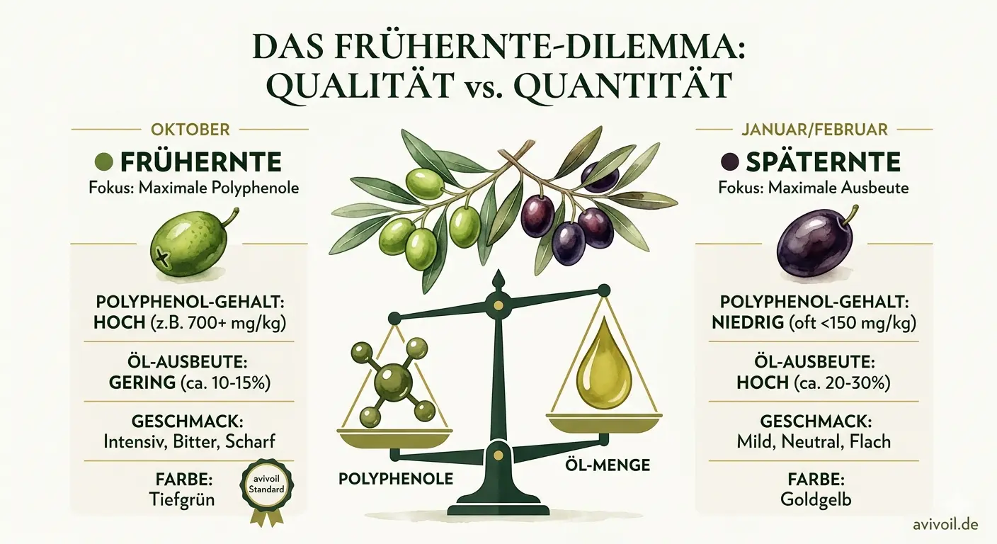 Frühernte Olivenöl – warum früh geerntete Oliven besser sind