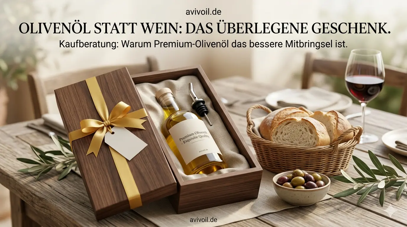 Premium Olivenöl als Geschenk – Hera Ypsilon Geschenkbox statt Wein
