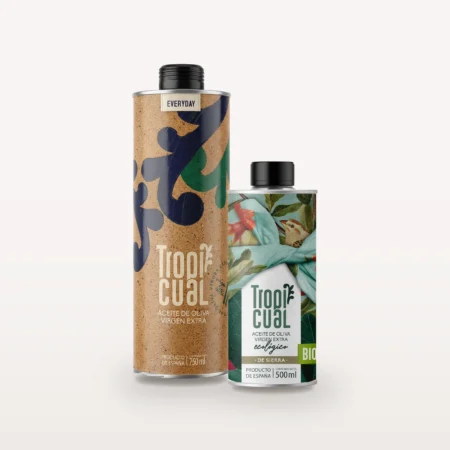 Tropicual Everyday 750 ml und Tropicual De Sierra 500 ml nebeneinander auf hellem Grund